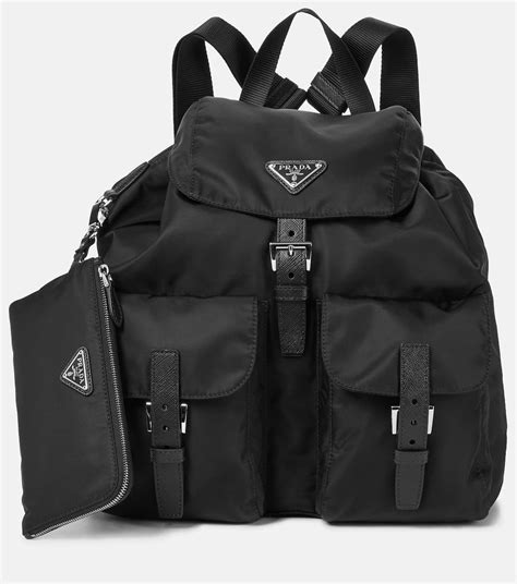 prada re-nylon gabardine and wool cap|prada re nylon backpack.